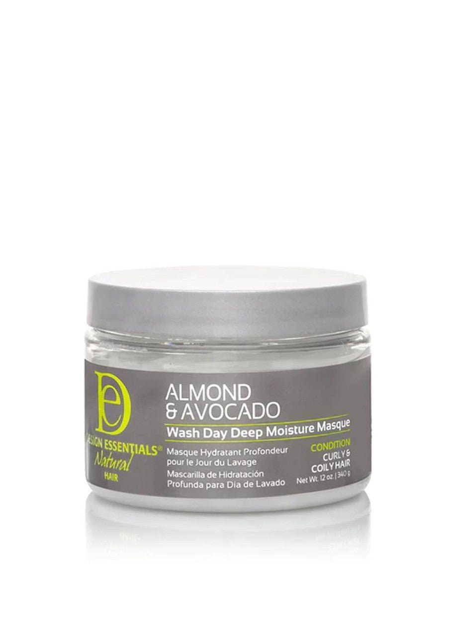 DESIGN ESSENTIALS ALMOND & AVOCADO WASH DAY DEEP MOISTURE MASQUE 12OZ - Beautylicious Canada
