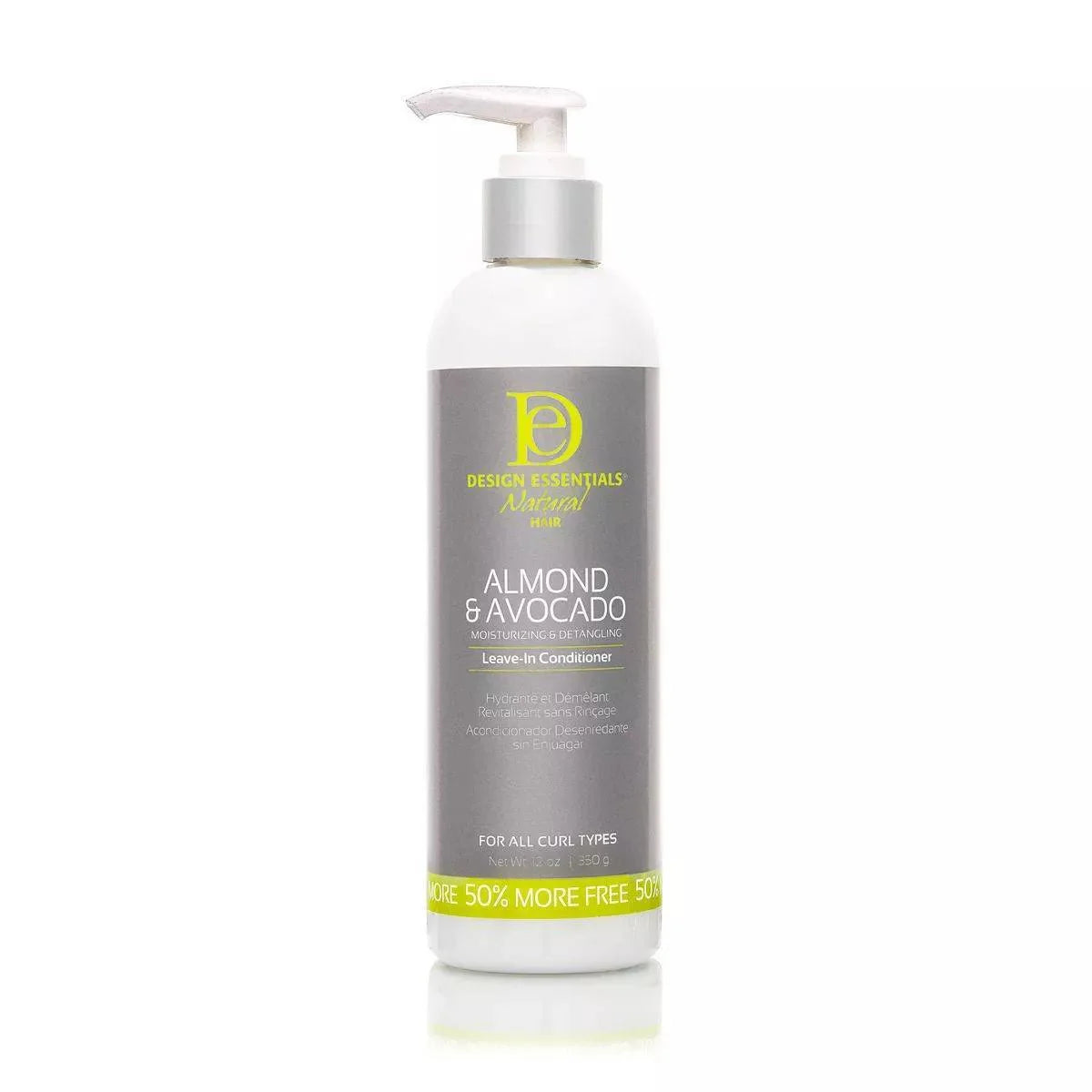 DESIGN ESSENTIALS ALMOND&AVOCADO LEAVE - IN CONDITIONER 12OZ - Beautylicious Canada