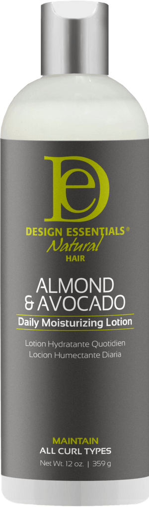 DESIGN ESSENTIALS ALMOND&AVOCADO MOISTURIZING LOTION 12OZ - Beautylicious Canada