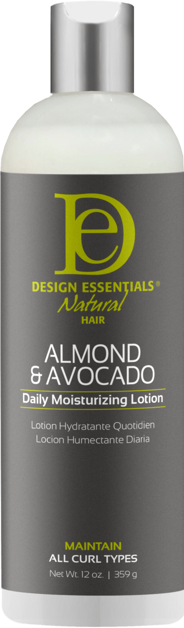 DESIGN ESSENTIALS ALMOND&AVOCADO MOISTURIZING LOTION 12OZ - Beautylicious Canada