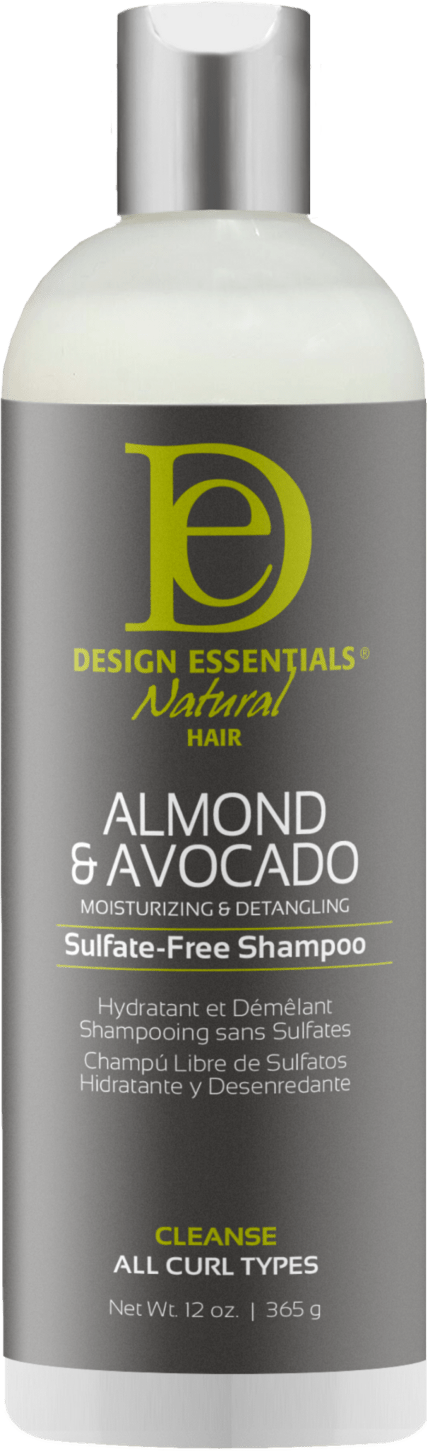 DESIGN ESSENTIALS ALMOND&AVOCADO SULFATE FREE SHAMPOO 12OZ - Beautylicious Canada