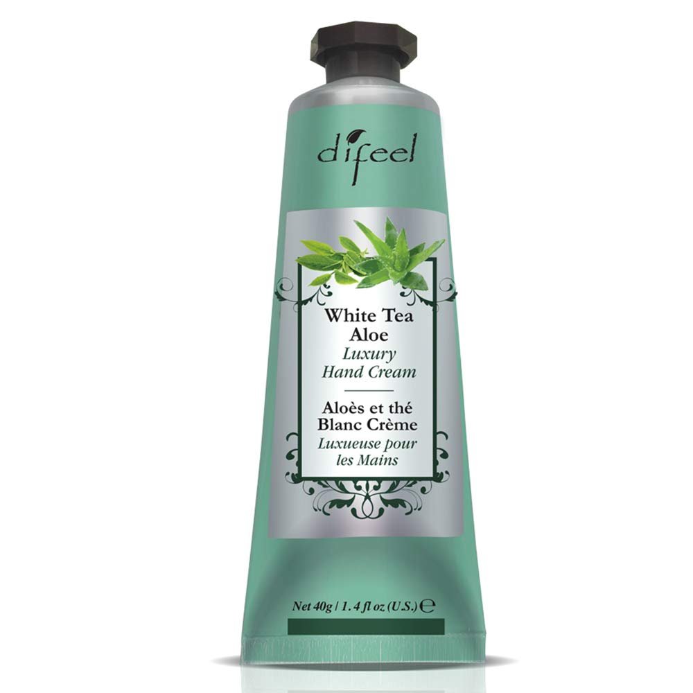 DIFEEL Luxury Moisturizing Hand Cream - White Tea & Aloe 1.4 oz. - Beautylicious Canada