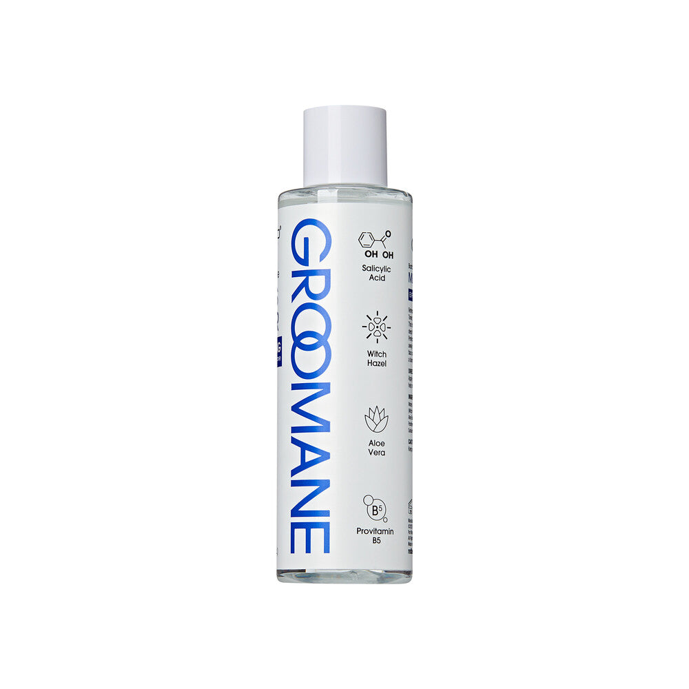 GROOMANE BARBER GRADE MEN`S TONER EXFOLOATING far a bump_free shane 8.Oz