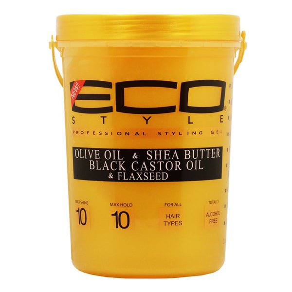 ECO Styling Gel Gold Olive Oil & Shea Butter Black Castor & Flaxseed 5lbs - Beautylicious Canada