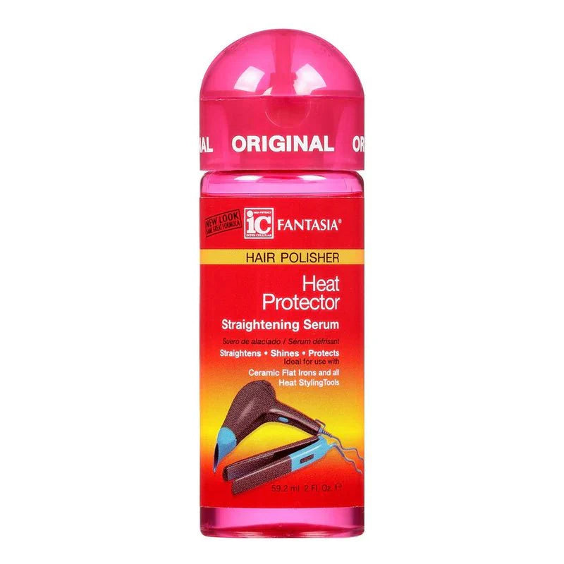 FANTASIA IC HAIR POLISHER HEAT PROTECTOR STRAIGHTENING SERUM 2OZ - Beautylicious Canada