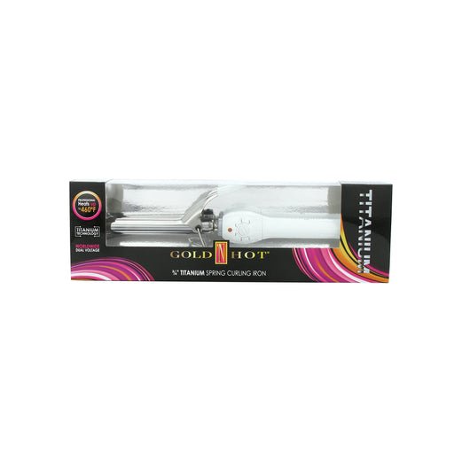 GOLD 'N HOT Professional Titanium Spring Curling Iron 3/4" - Beautylicious Canada