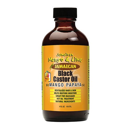 Jamaican Mango & Lime Black Castor Oil Mango Papaya 4oz - Beautylicious Canada
