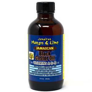 Jamaican Mango & Lime Jamaican Black Castor Oil - Vitamins A - D - E 4 oz - Beautylicious Canada
