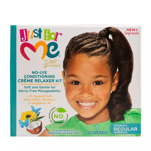 Just For Me No - Lye Conditioning Crème Relaxer Kit - Beautylicious Canada