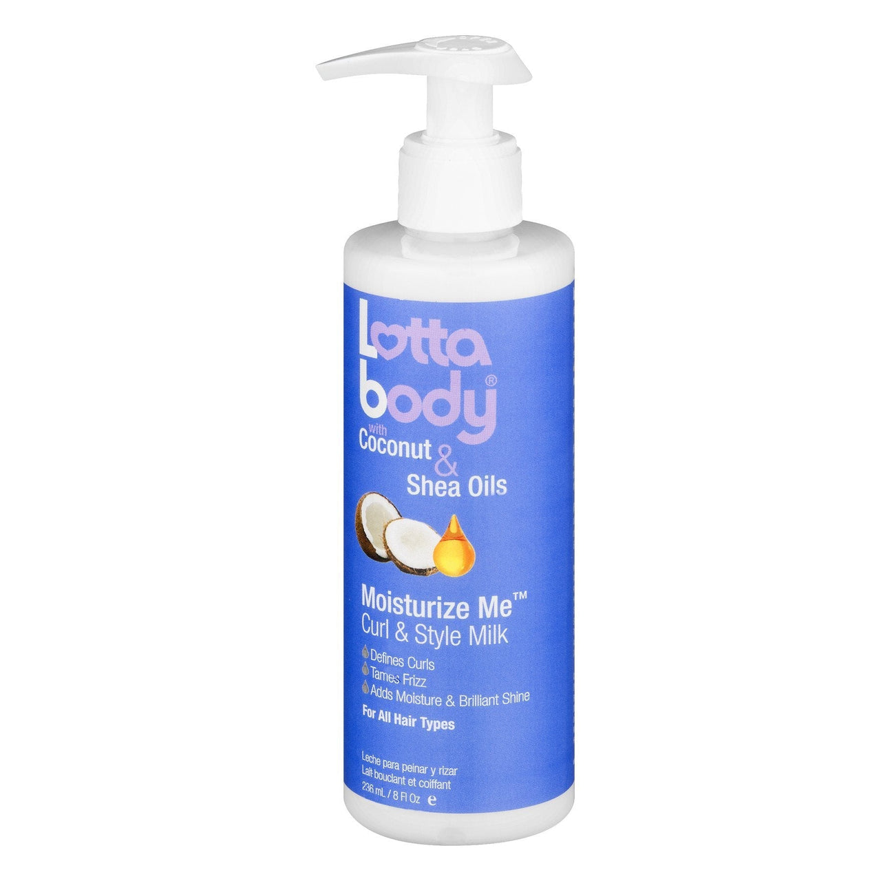 LOTTA BODY MOISTURIZE ME CURL & STYLE MILK 8 OZ - Beautylicious Canada
