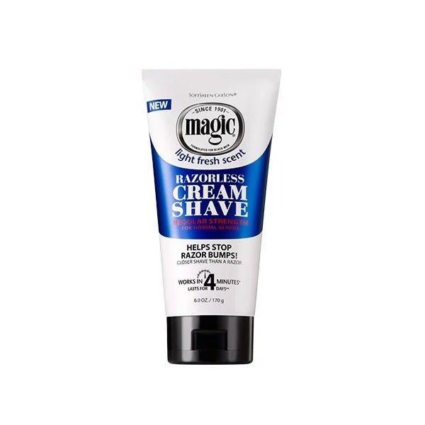 MAGIC RAZORLESS CREAM SHAVE REGULAR STRENGHT 6 OZ - Beautylicious Canada