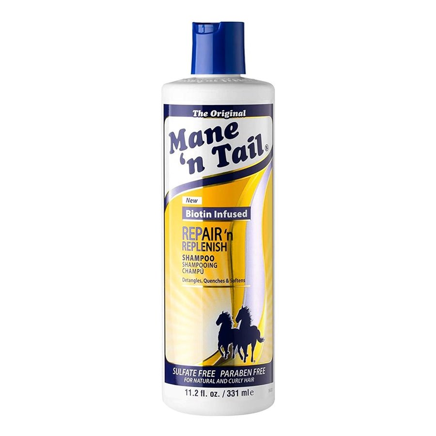 MANE 'N TAIL BIOTIN INFUSED REPAIR N REPLENISH SHAMPOO 11.2OZ - Beautylicious Canada