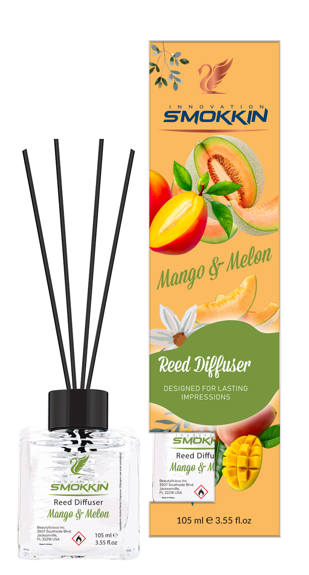 INNOVATION MANGO&MELON REED DILLUSER DESIGNED FOR LASTING IMPRESSION  3.55 Oz