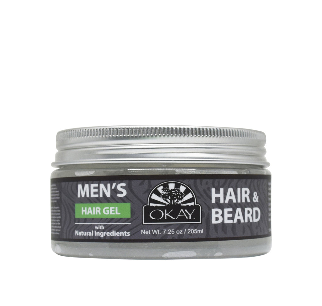 OKAY HAIR GEL HAIR & BEARD WITH NATURAL INGREDIENTS  7.25 Oz