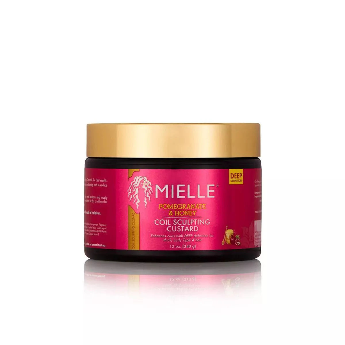 Mielle Organics Pomegranate & Honey Coil Sculpting Custard 12oz - Beautylicious Canada