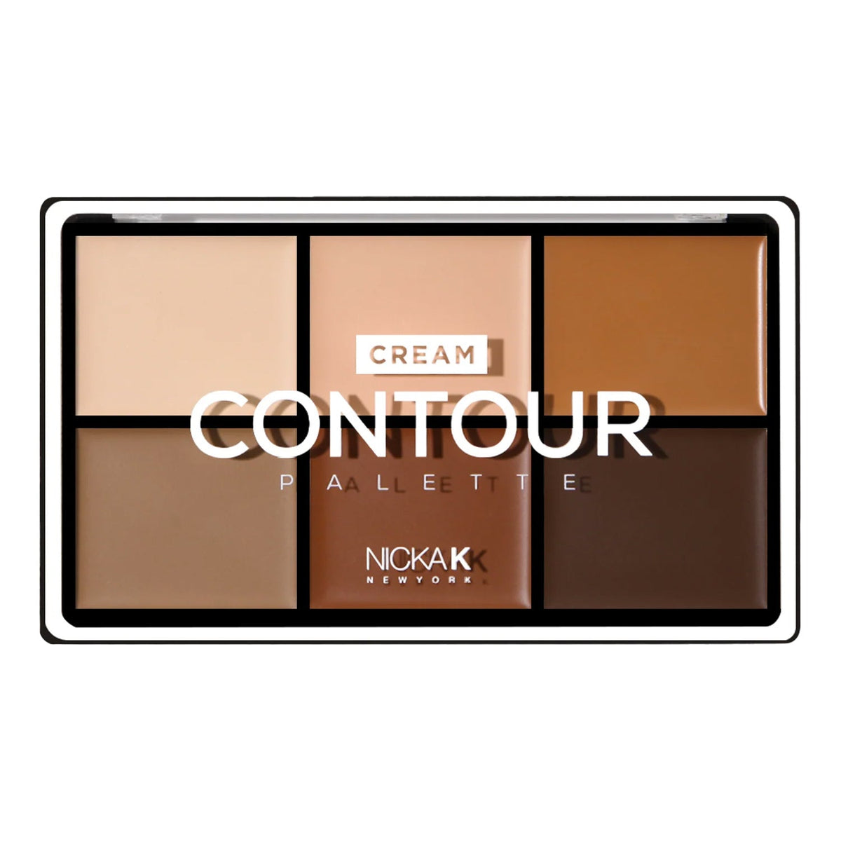 NICKA K CREAM CONTOUR PALETTE DARK FT0602 0.70 Oz