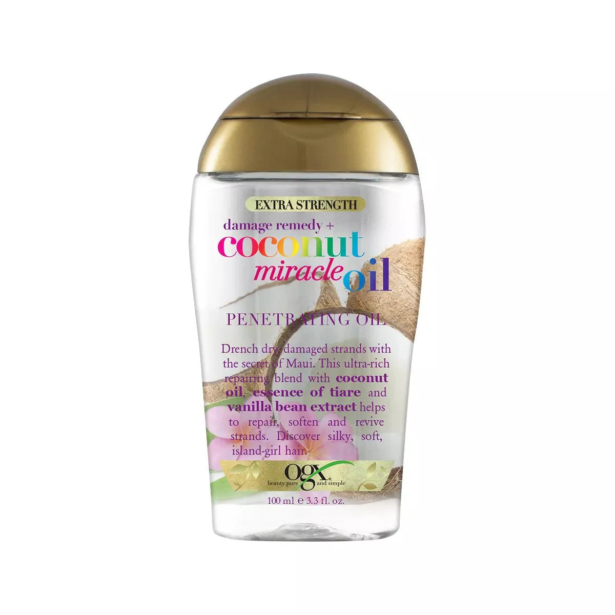 OGX Extra Strength Damage Remedy + Coconut Miracle Oil Penetrating Oil - 3.3 fl oz - Beautylicious Canada