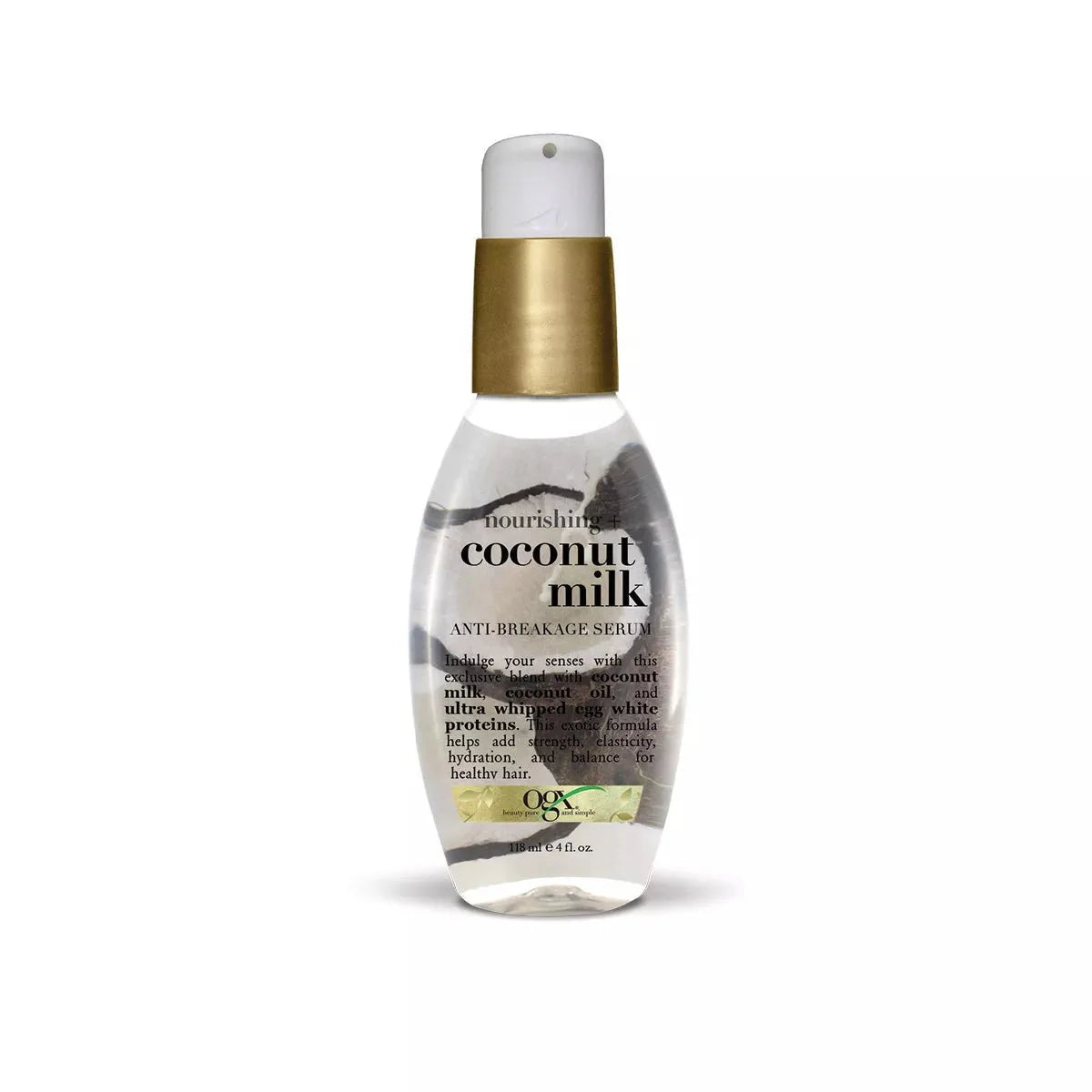 OGX Nourishing + Coconut Milk Anti - Breakage Serum Leave - In Hair Treatment - 4 fl oz - Beautylicious Canada
