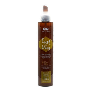 ON NATURAL Curl & Wavy Argan Conditioner & Detangler 8OZ - Beautylicious Canada