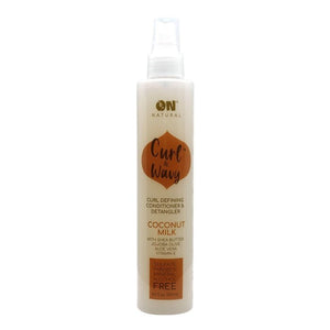 ON NATURAL Curl & Wavy Coconut Milk Conditioner & Detangler 8OZ - Beautylicious Canada