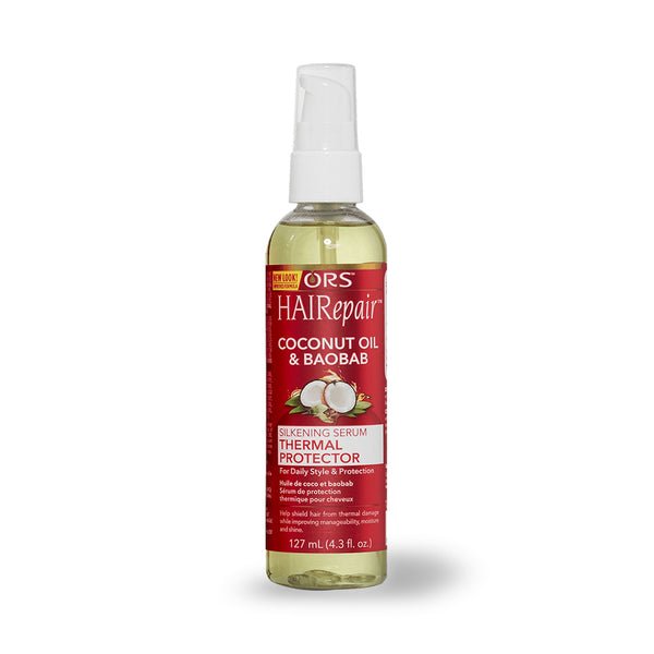 ORS HAIRepair Coconut Oil and Baobab Silkening Serum Thermal Protector 4.3 oz - Beautylicious Canada