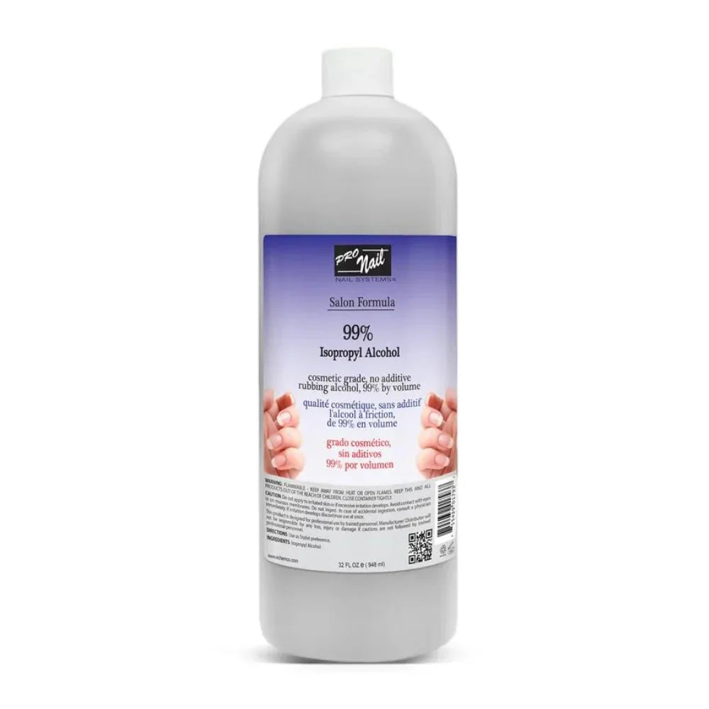PRO NAIL 99% ISOPROPYL ALCOHOL 32OZ - Beautylicious Canada