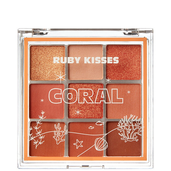 RUBY KISSES PALETTE CORAL RMPS11D1  0.045 Oz
