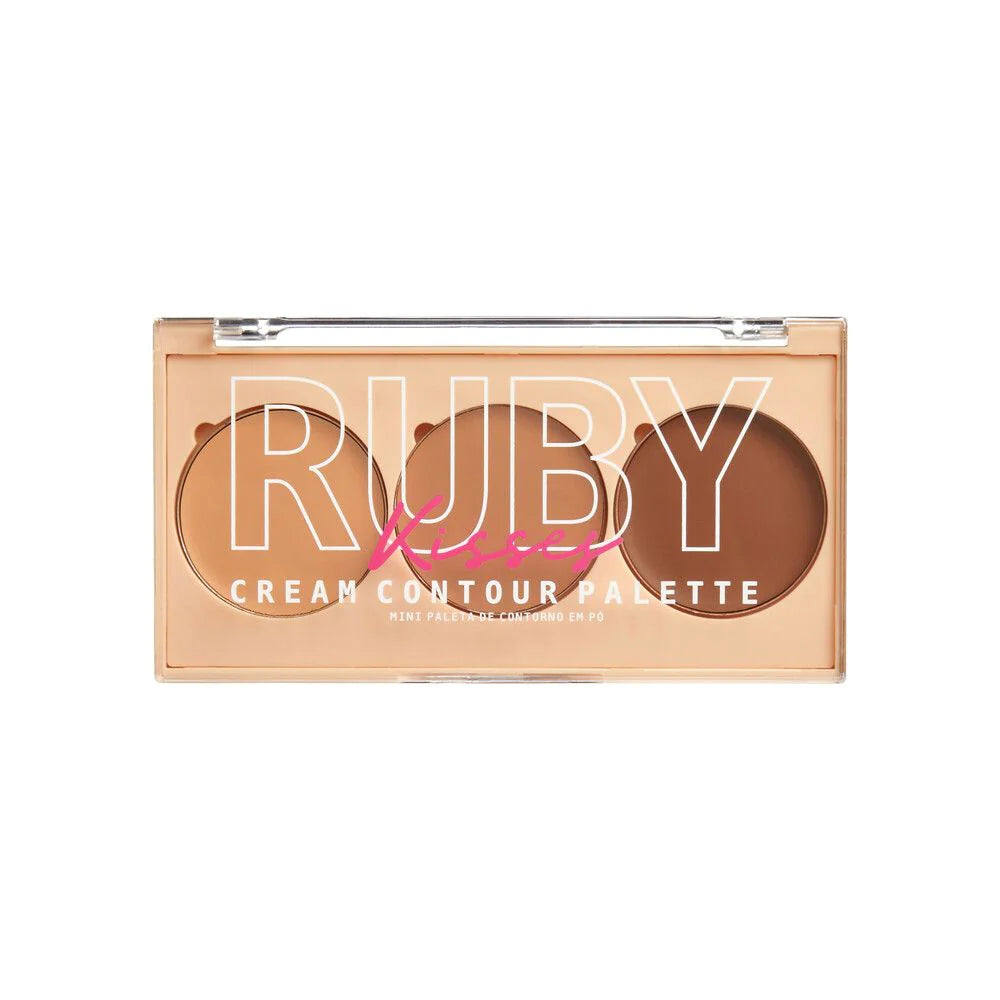 RUBY KISSES CREAM CONTOR PALETTE LIGHT/CLARO  0.11 Oz