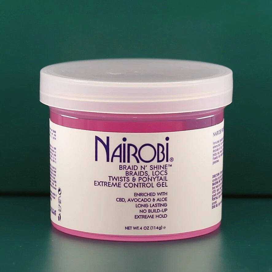 NAIROBI BRAID N` SHINE BRAIDS ,LOCS TWISTS & PONYTAIL EXTREME CONTROL GEL