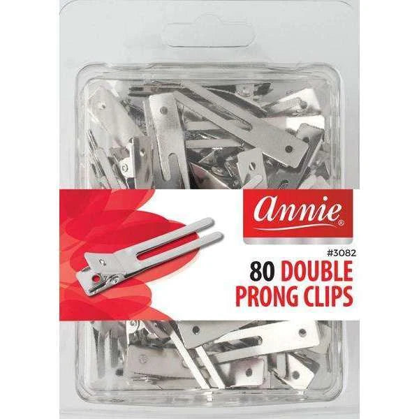 ANNIE 80 DOUBLE PRONG CLIPS #3082   2.03 Oz