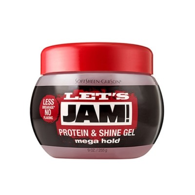 LET`S JAM PROTEIN & SHINE GEL MEGA HOLD  9.Oz