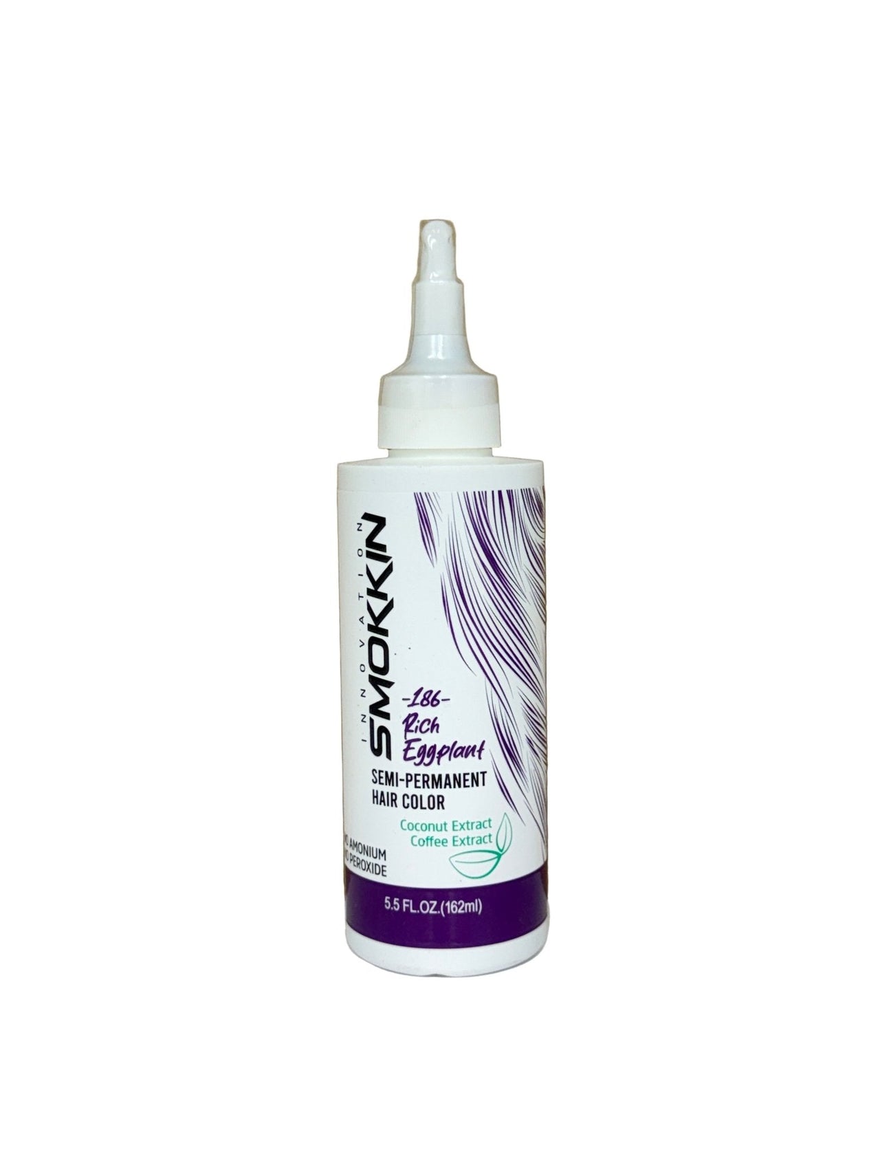 SMOKKIN SEMI - PERMANENT HAIR COLOR 186 RICH EGGPLANT 5.5OZ - Beautylicious Canada