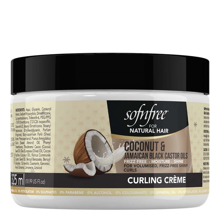 SOFN'FREE Coconut & Jamaican Black Castor Oil Curling Cream 11oz - Beautylicious Canada