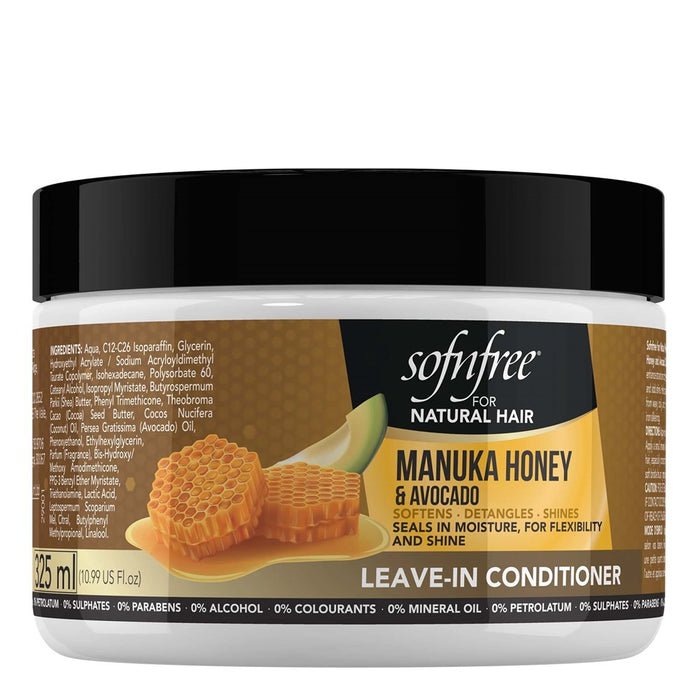 SOFN'FREE Manuka Honey & Avocado Leave In conditioner 11oz - Beautylicious Canada