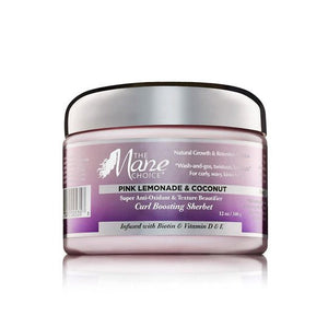 THE MANE CHOICE Pink Lemonade & Coconut Super Anti - Oxidant & Texture Beautifier Curl Boosting Sherbet 12OZ - Beautylicious Canada