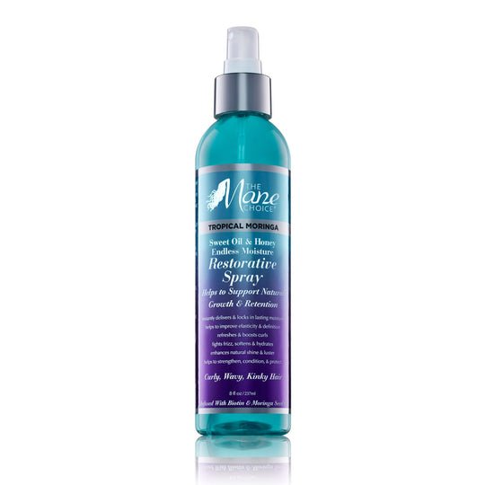 THE MANE CHOICE Tropical Moringa Sweet Oil & Honey Endless Moisture Restorative Spray 8OZ - Beautylicious Canada