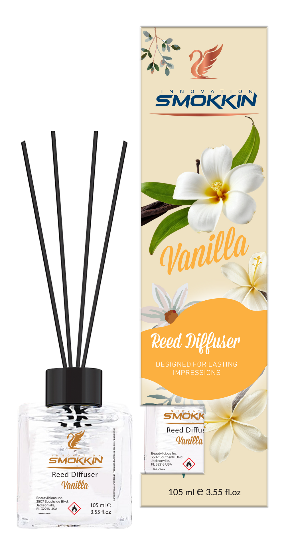 INNOVATION VANILLA REED DILLUSER DESIGNED FOR LASTING IMPRESSION  3.55 Oz