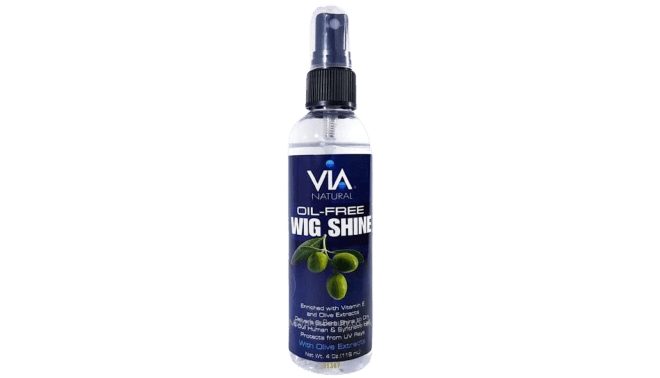 VIA NATURAL OIL - FREE WIG SHINE WITH OLIVE EXTRACTS 4OZ - Beautylicious Canada