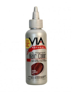 VIA NATURAL Semi - Permanent Hair Color *85 DARK CHERRY 2OZ - Beautylicious Canada