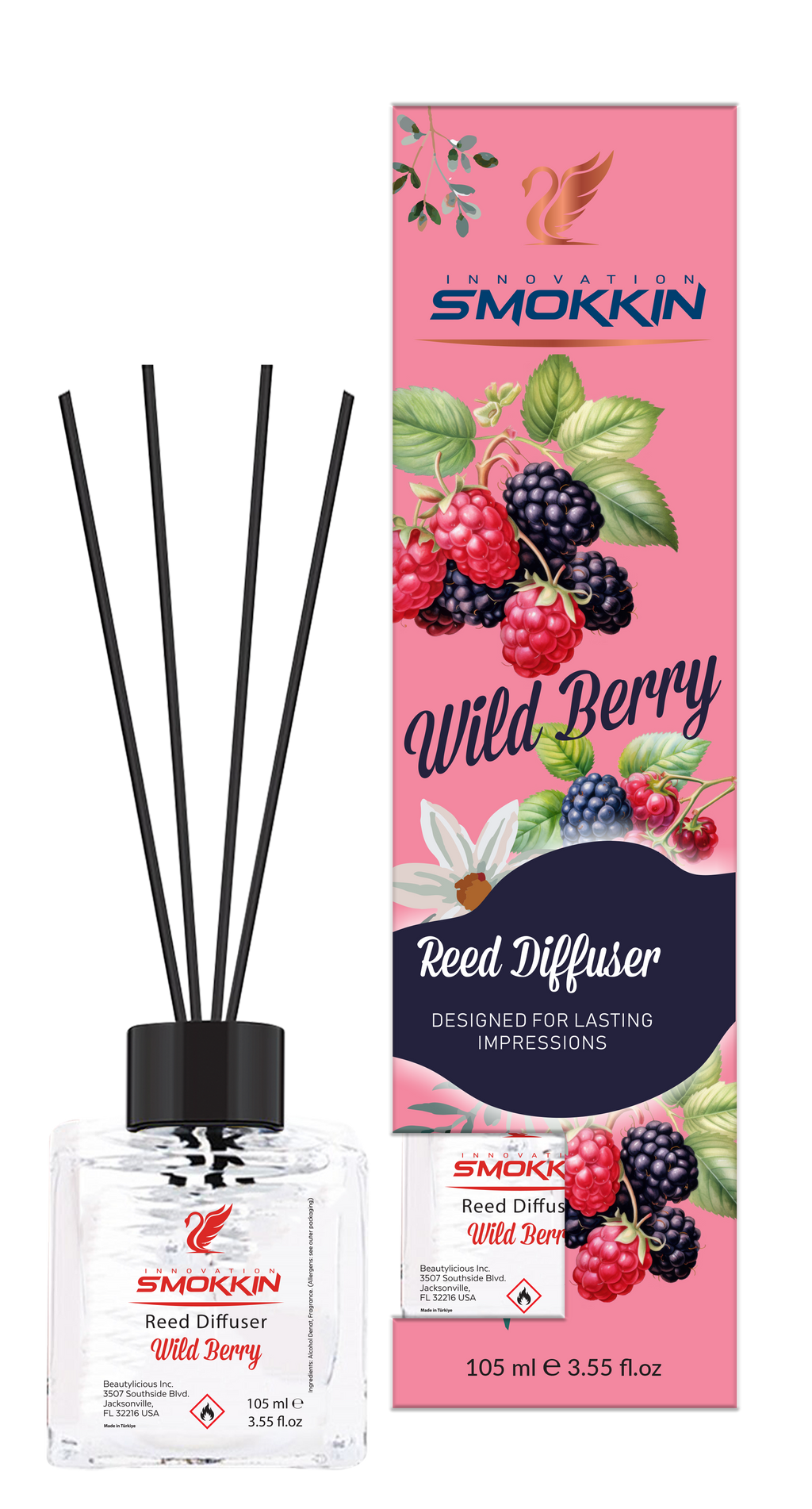 INNOVATION WILD BERRY REED DILLUSER DESIGNED FOR LASTING IMPRESSION  3.55 Oz